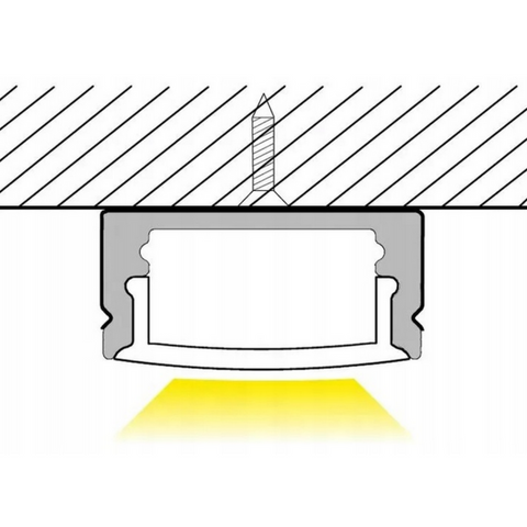 profil led aluminiu, profil banda led, profil alb, profil aluminiu 1 metru, profil banda 1m, profil suprafata, profil montare pe suprafata, profile din aluminiu, profile banda led, led-box.ro