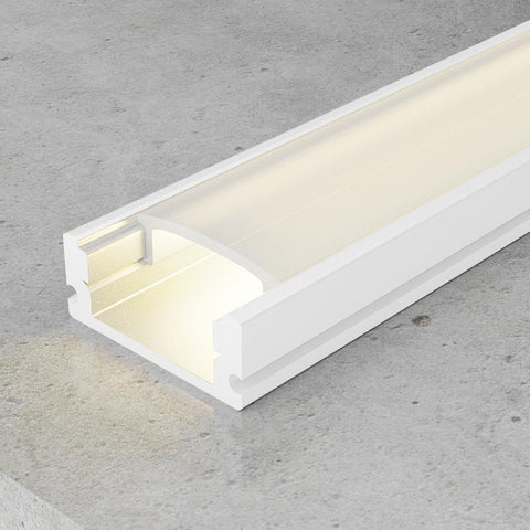 Profil aluminiu Sid, pentru banda LED, 7 x 17.4 mm, 2 m, alb - led-box.ro