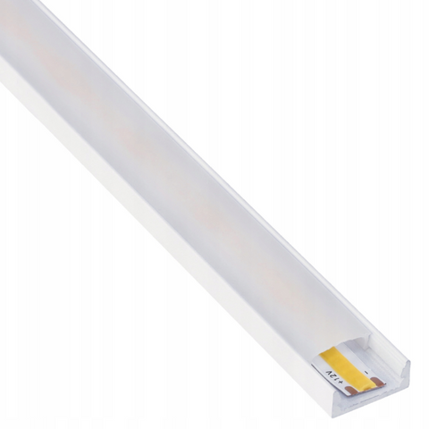 profil led aluminiu, profil banda led, profil alb, profil aluminiu 1 metru, profil banda 1m, profil suprafata, profil montare pe suprafata, profile din aluminiu, profile banda led, led-box.ro