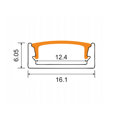 profil led aluminiu, profil banda led, profil alb, profil aluminiu 1 metru, profil banda 1m, profil suprafata, profil montare pe suprafata, profile din aluminiu, profile banda led, led-box.ro