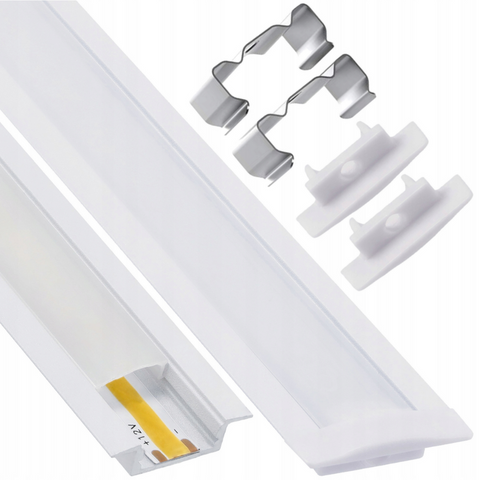 profile incastrate, profile led montaj incastrat, profil incastrat, profil banda led, profil incastrat 1m, profile 1m aluminiu, profile aluminiu 1m, led-box.ro