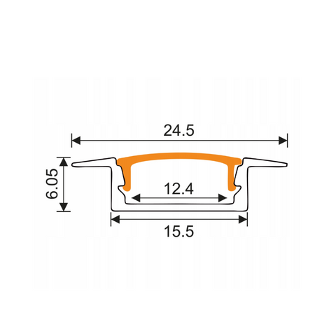 profile incastrate, profile led montaj incastrat, profil incastrat, profil banda led, profil incastrat 1m, profile 1m aluminiu, profile aluminiu 1m, led-box.ro