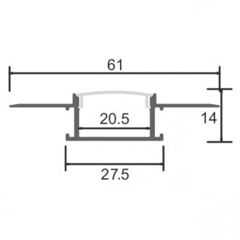profil led aluminiu , profil banda led, profile aluminiu, profil led incastrabil, profil aluminiu 14x61mm, profile incastrate, profil aluminiu led, profil banda led, profil din aluminiu, profil pentru banda led, profile de aluminiu Dedeman, profil aluminiu incastrabile, profil banda led incastrabil