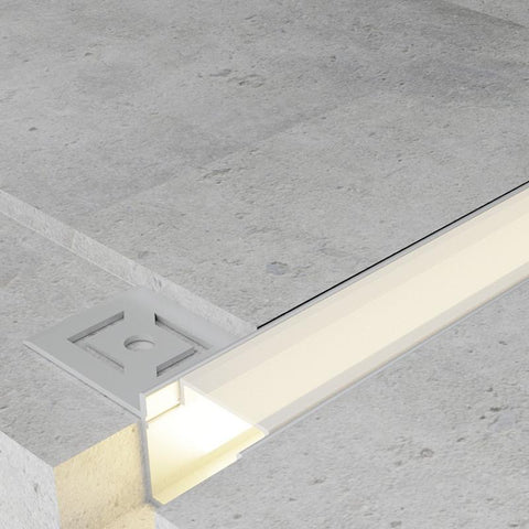 Profil LED arhitectural incastrabil Hure, aluminiu, 13.3 x 32.8 mm, 2 m - led-box.ro