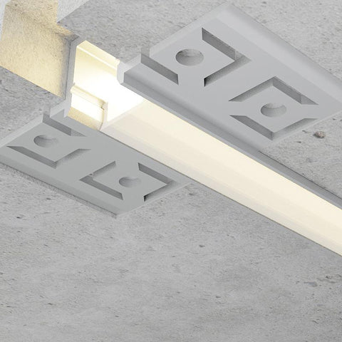 Profil LED arhitectural incastrabil Jut, aluminiu, 13.3 x 52.5 mm, 2 m - led-box.ro