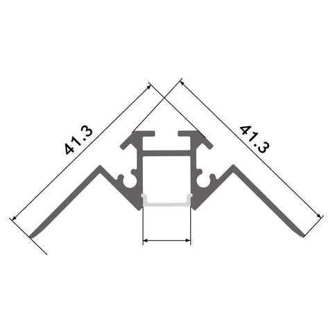 profil led aluminiu de colt, profil banda led, profile aluminiu, profil led incastrabil, profil aluminiu 41.3 x 41.3 mm, profile incastrate, profil aluminiu, profil banda led, profil din aluminiu, profil incastrabil colt, profile de aluminiu Dedeman, profil aluminiu incastrabile, profil banda led incastrabil
