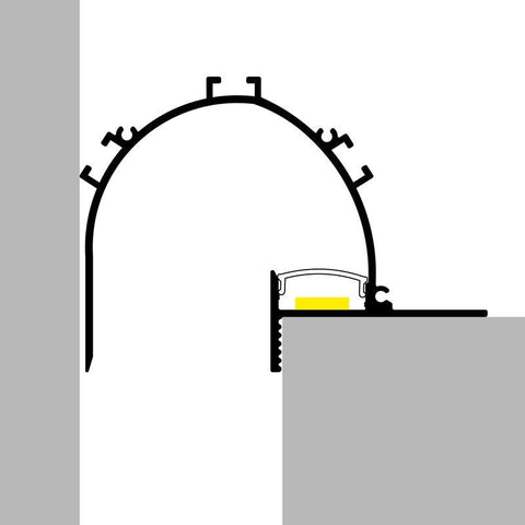 profil led aluminiu de colt, profil banda led, profile aluminiu, profil led incastrabil, profil aluminiu 70 x 96 mm, profile incastrate, profil aluminiu, profil banda led, profil din aluminiu, profil incastrabil colt, profile de aluminiu Dedeman, profil aluminiu incastrabile, profil banda led incastrabil