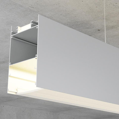 Profil LED Bieg suspendat, din aluminiu, 85 x 50, 2 metri - led-box.ro