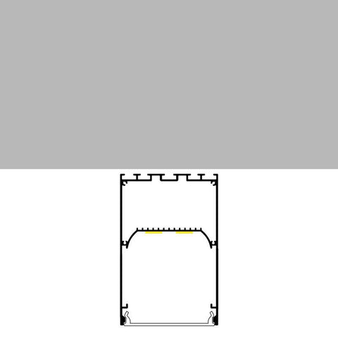 profil aluminiu suspendat, profile suspendate, profile led suspendate, profil banda led suspendat, profil aluminiu dedeman, profil din aluminiu 75x50mm, led-box.ro