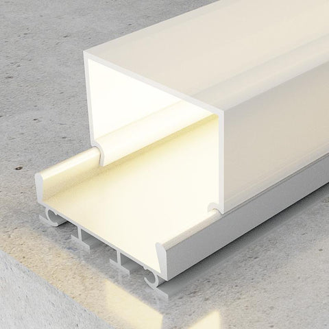 profil aluminiu suspendat, profile suspendate, profile led suspendate, profil banda led suspendat, profil aluminiu dedeman, profil din aluminiu 23x26mm, led-box.ro