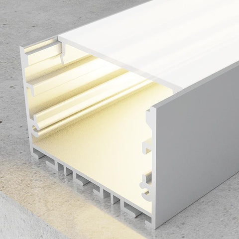 profil led, profil aluminiu, profil banda led, profile aluminiu suspendate, profil aluminiu 32x50 mm, profile suspendate, profil aluminiu suspendat, profil banda led, profil din aluminiu suspendat, profile de aluminiu Dedeman, led-box.ro