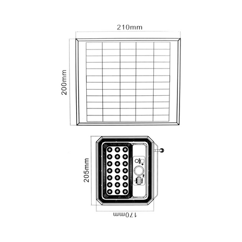 Reflector Solar LED 50W cu Senzor Mișcare și Amurg, IP65, Autonomie 10h, Dimabil, led-box.ro