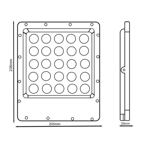 proiector led, proiector exterior, proiector iluminat led, proiectoare led, proiector gradina, proiector rezistent la apa, proiector chip osram, proiector 100W, led-box.ro