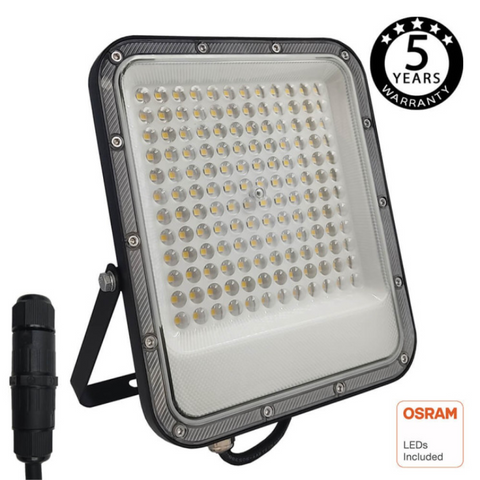 proiector led, proiector exterior, proiector iluminat led, proiectoare led, proiector gradina, proiector rezistent la apa, proiector chip osram, proiector 100W, led-box.ro