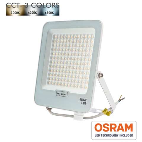 Proiector LED Napoli 150W carcasă albă cu temperatură de culoare CCT reglabilă