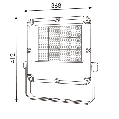 proiector LED 200W, proiector LED exterior IP65, iluminat LED dimabil 1-10V, proiector LED industrial, proiector slim LED 200W, iluminat curte / parcare LED, led-box.ro
