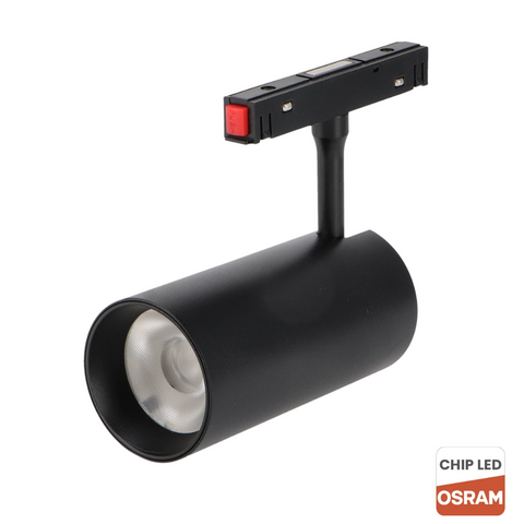 spot LED magnetic 20w negru, spot led sina magnetica, proiector led pe sina magnetica, iluminat sina magnetica, sina spoturi magnetice, corpuri iluminat sina magnetica, spoturi magnetice pe sina, spoturi negre magnetice, sina magnetica led tavan, iluminat pe sina magnetica, led-box.ro