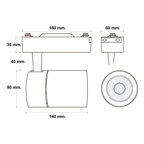 Proiector LED 30w, spot led pe sina, proiector led pe sina, iluminat sina, sina spoturi, spoturi pe sina, sina spoturi tavan, sina led tavan, iluminat pe sina, proiectoare pe sina, sina tavan spoturi, corpuri de iluminat pe sina, proiector led sina, led-box.ro