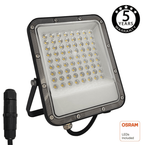 proiector LED 230v, proiector exterior, proiector gradina, proiector garaj, proiector lumina rece, proiector iluminat exterior, proiector rezistent la apa, proiector 50w, proiector dedeman, proiector led 150lm,  led-box.ro
