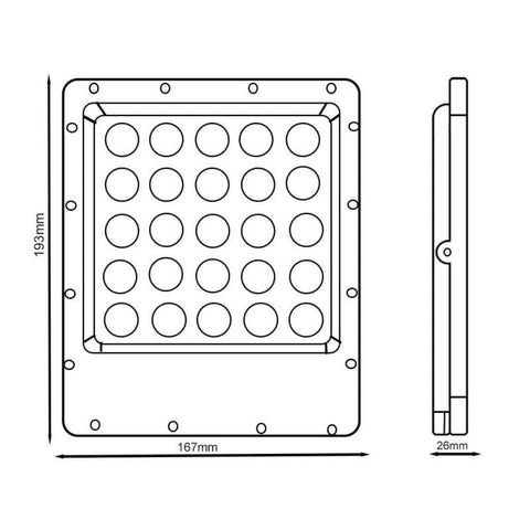 proiector LED 230v, proiector exterior, proiector gradina, proiector garaj, proiector lumina rece, proiector iluminat exterior, proiector rezistent la apa, proiector 50w, proiector dedeman, proiector led 150lm,  led-box.ro