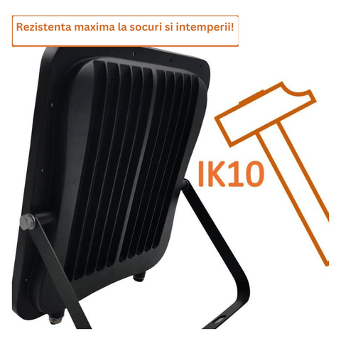 proiector LED 230v, proiector exterior, proiector gradina, proiector garaj, proiector lumina rece, proiector iluminat exterior, proiector rezistent la apa, proiector 50w, proiector dedeman, proiector led 150lm,  led-box.ro