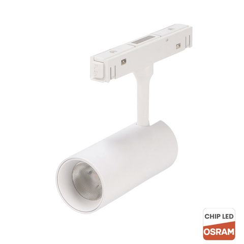 proiector pe sina magnetica, proiector magnetic, spot led iluminat sina, spot magnetic, iluminat sina magnetica, spot led 7w, spot led Osram, proiector 7w Osram, spot 7w 48V, led-box.ro