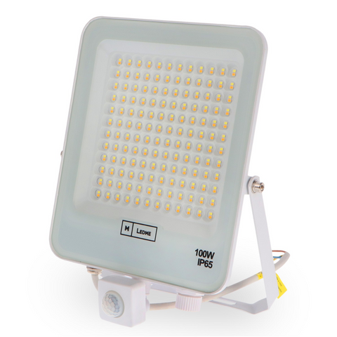 Proiectoare LED 100W cu lumină caldă, neutră și rece, senzor miscare