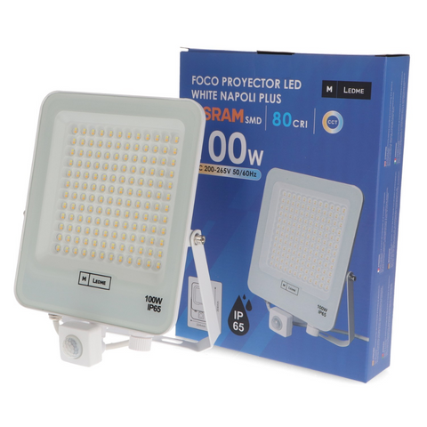 Proiector exterior 100w cu senzor de miscare, lumina CCT