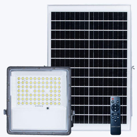 proiector incarcare solara, proiector solar cu telecomanda, proiector cu panou solar 200W, proiector solar cu senzor, proiector incarcare solara, proiectoare solare, led-box.ro