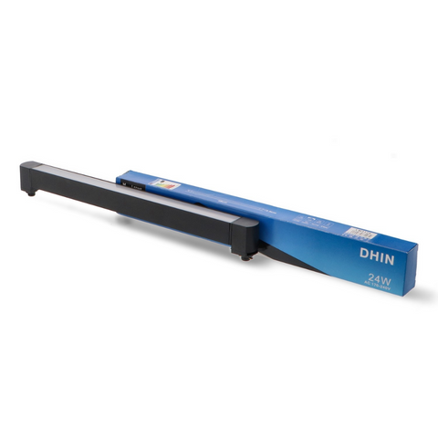 proiector liniar sina 24w, proiector led liniar negru, iluminat sina, lampa liniara sina monofazata, corp liniar sina, led-box.ro