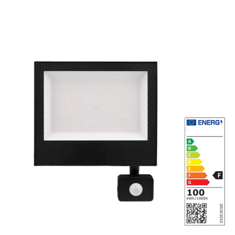 Reflector LED cu senzor PIR 100W pentru iluminat de securitate