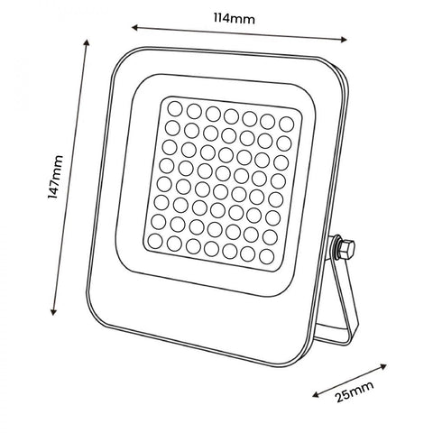 Proiector LED Napoli Plus 20W, chip Osram, IP65, 6000K - led-box.ro