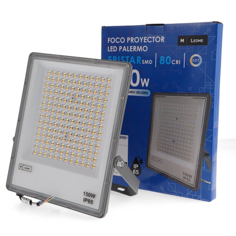 Proiector LED eficient 100 lm/W Palermo 150W pentru iluminat stradal și curți