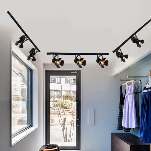 proiector LED rotativ, proiector retro CINEMA, iluminat pe șină E27, iluminat comercial vintage, iluminat rezidențial retro, proiector orientabil E27, iluminat eficient LED, proiector stil cinema, led-box.ro