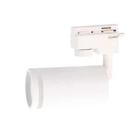 proiector pe sina, proiector alb sina, iluminat sina, spot led sina, proiector spot alb, spot sina alb, proiector orientabil gu10, led-box.ro