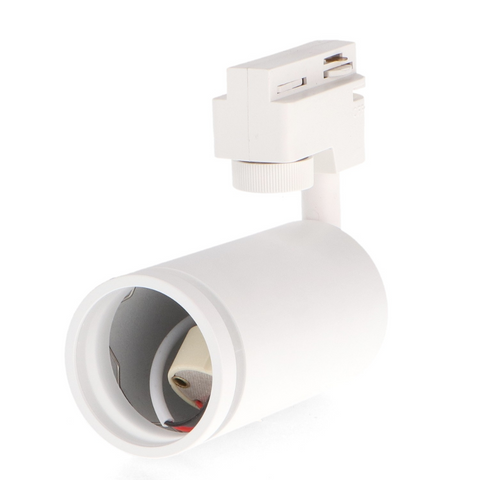 proiector pe sina, proiector alb sina, iluminat sina, spot led sina, proiector spot alb, spot sina alb, proiector orientabil gu10, led-box.ro