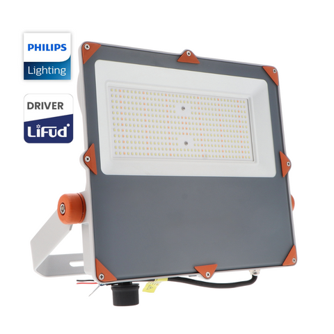 reflector LED 200w profesional, iluminat exterior industrial cu LED, proiector LED IP66, iluminat curți mari cu reflector LED, proiector LED cu sursă Philips și driver Lifud, reflector LED reglabil 1-10V pentru spații comerciale, proiector LED durabil, iluminat economic, proiector LED 200W protecție la supratensiune, reflector LED 200W CCT, led-box.ro
