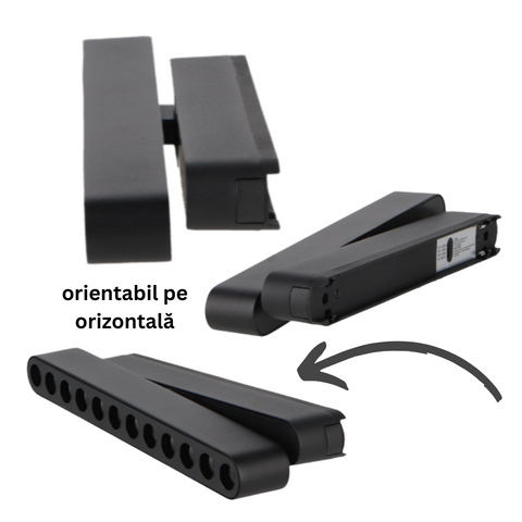 spot LED magnetic 12w negru, spot led sina magnetica, proiector led pe sina magnetica, iluminat sina magnetica, sina spoturi magnetice, corpuri iluminat sina magnetica, spoturi magnetice pe sina, spoturi negre magnetice, sina magnetica led tavan, iluminat pe sina magnetica, led-box.ro