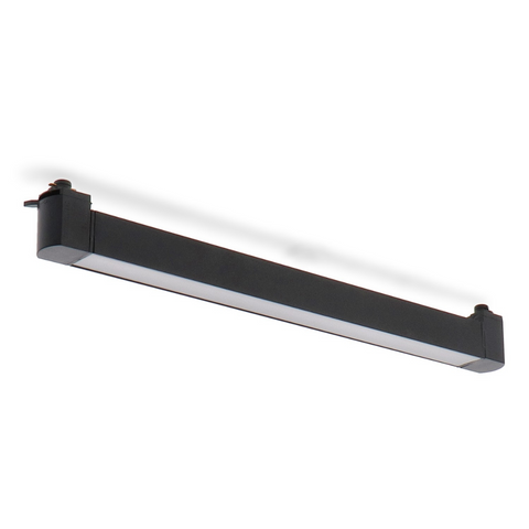 proiector liniar sina 24w, proiector led liniar negru, iluminat sina, lampa liniara sina monofazata, corp liniar sina, led-box.ro
