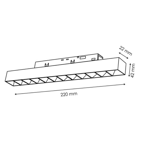 proiector LED magnetic 12w Alb, spot led sina magnetica, proiector led liniar pe sina magnetica, iluminat sina magnetica, sina spoturi magnetice, corpuri iluminat sina magnetica, spoturi magnetice liniare pe sina, spoturi magnetice albe, sina magnetica led tavan, iluminat pe sina magnetica, led-box.ro