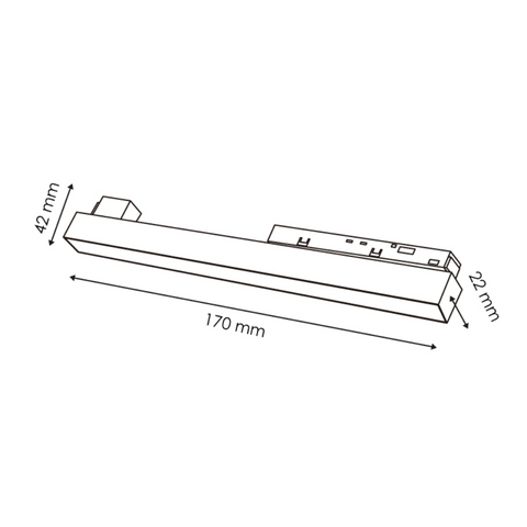 proiector liniar sina magnetica, proiector sina magnetica 10w Osram, sine magnetice 48v, iluminat sina magnetica, proiector sina magnetica, led-box.ro