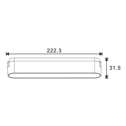 proiector liniar 12w magnetic, proiector led sina magnetica, spot led 12w sina magnetic, spot magnetic, corp iluminat sina magnetica, led-box.ro