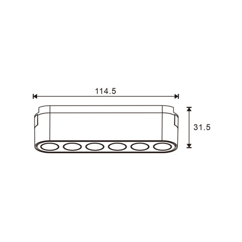proiector liniar sina magnetica, spot sina magnetica, spoturi liniare magnetice, proiectoare pe sina magnetica, spot cct 6w, proiector magnetic cct, led-box.ro