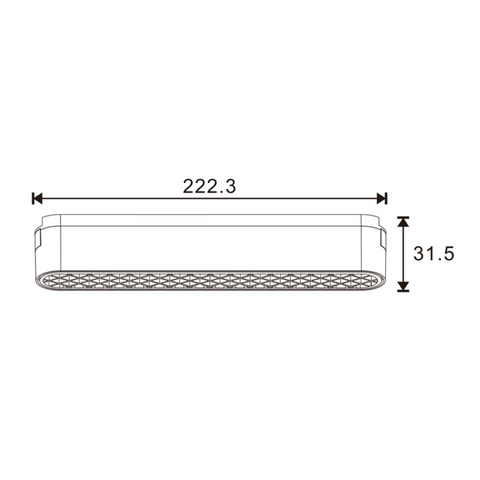 proiector liniar sina magnetica, spot led sina magnetica, corp iluminat liniar sina magnetica, proiector liniar magnetic 12w CCT, spot dimabil cct sina magnetica, led-box.ro