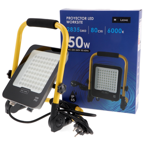 Proiector LED de lucru Napoli 50W cu suport metalic reglabil