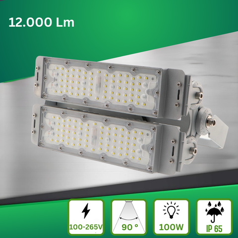 Proiector modular, proiector profesional, proiector modular, proiector led 100W, proiector led exterior, proiector led aluminiu, led-box.ro