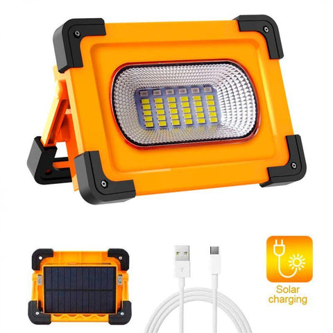 proiector cu incarcare solara, proiector camping, proiector power bank, proiector 30w, proiector solar, proiector led portabil -led-box.ro