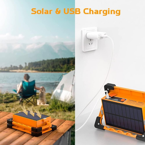proiector cu incarcare solara, proiector camping, proiector power bank, proiector 30w, proiector solar, proiector led portabil -led-box.ro