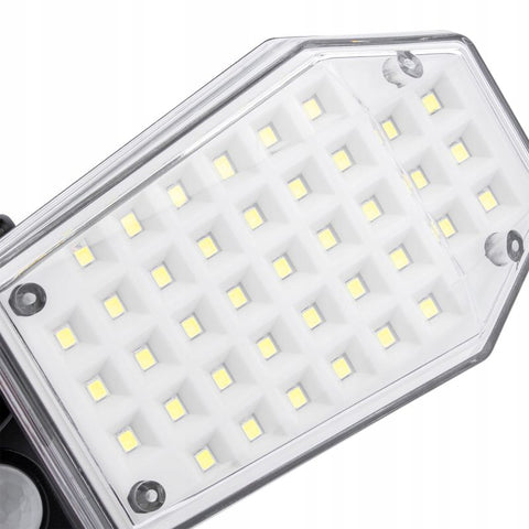Proiector Solar cu Senzor de miscare 78 LED SMD 15W, IP65, lumina rece