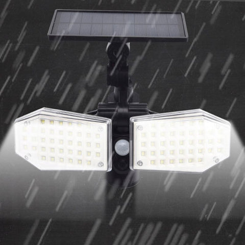 Proiector Solar cu Senzor de miscare 78 LED SMD 15W, IP65, lumina rece